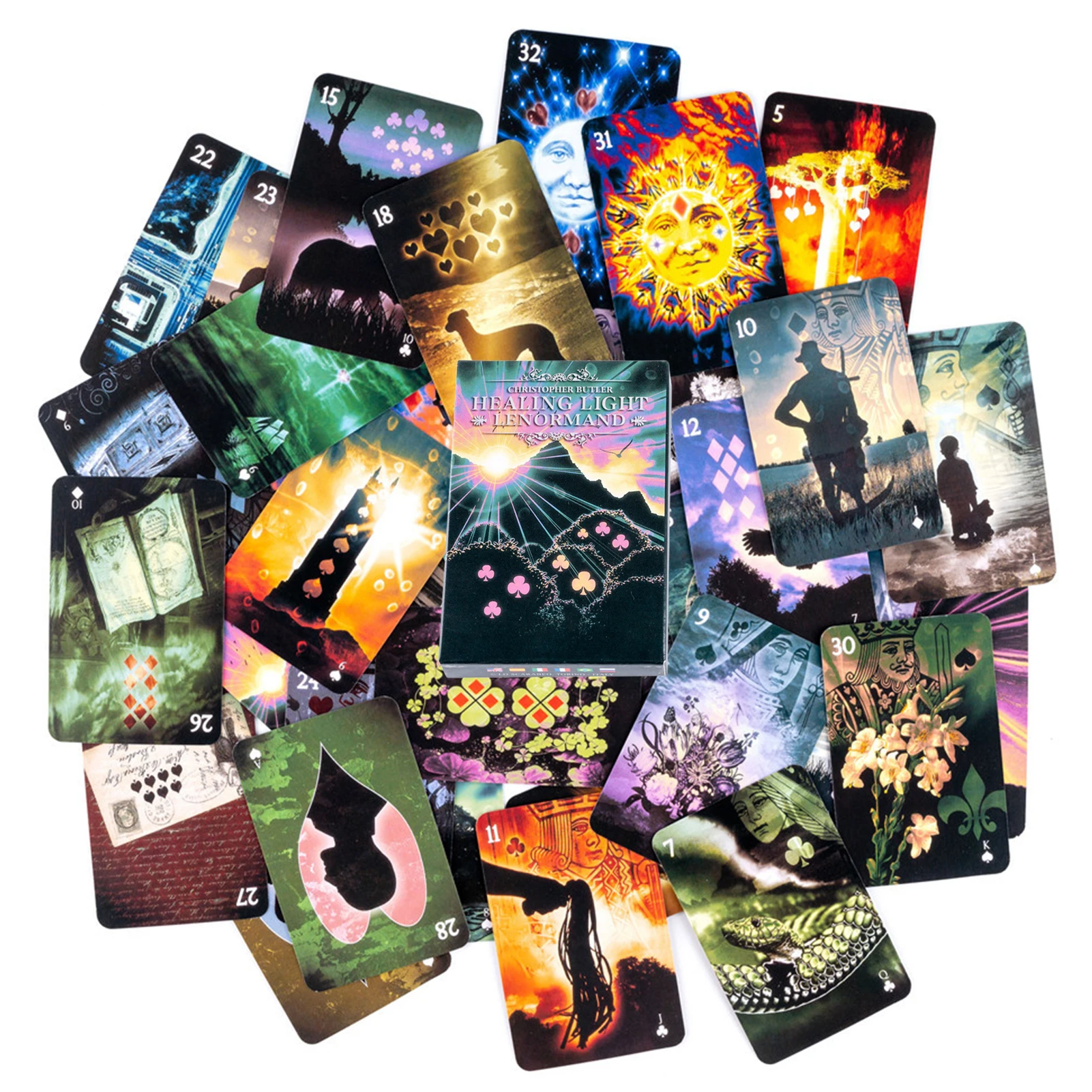 

Healing Light Lenormand Oracle Decks New Quality Board Games For Fate Divination Party Entertainment Card Games English Version