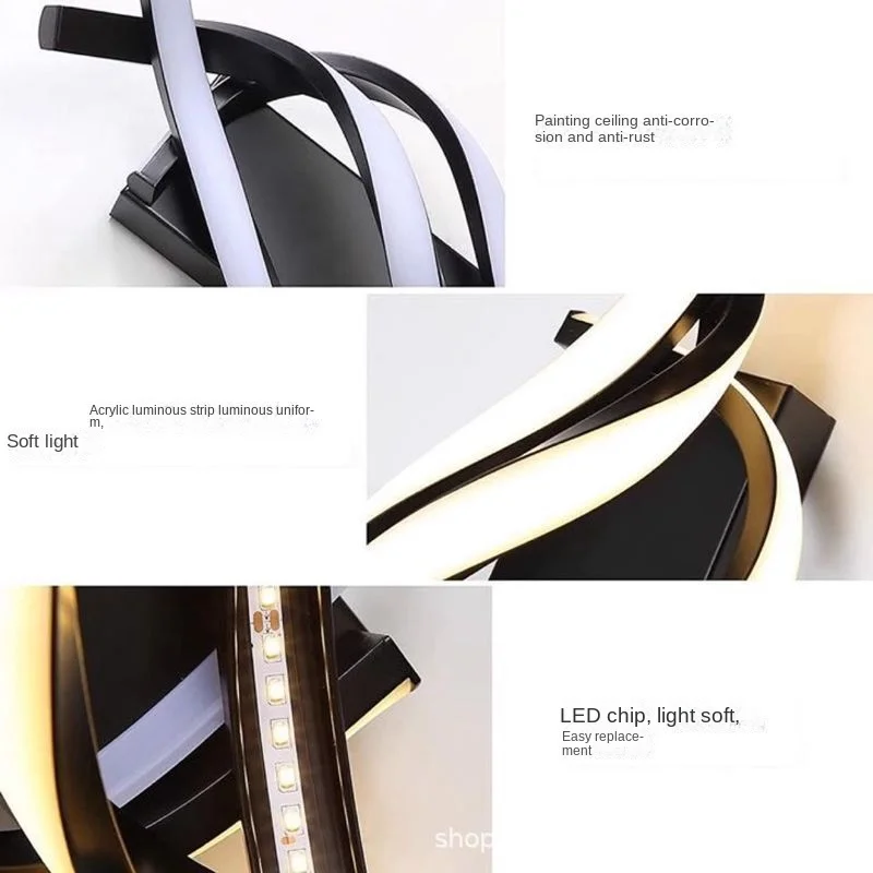 Lampara mesita noche luces светодиодный para habitacion lamparas de dormitorio аппликация murale cuadros decorativos sala