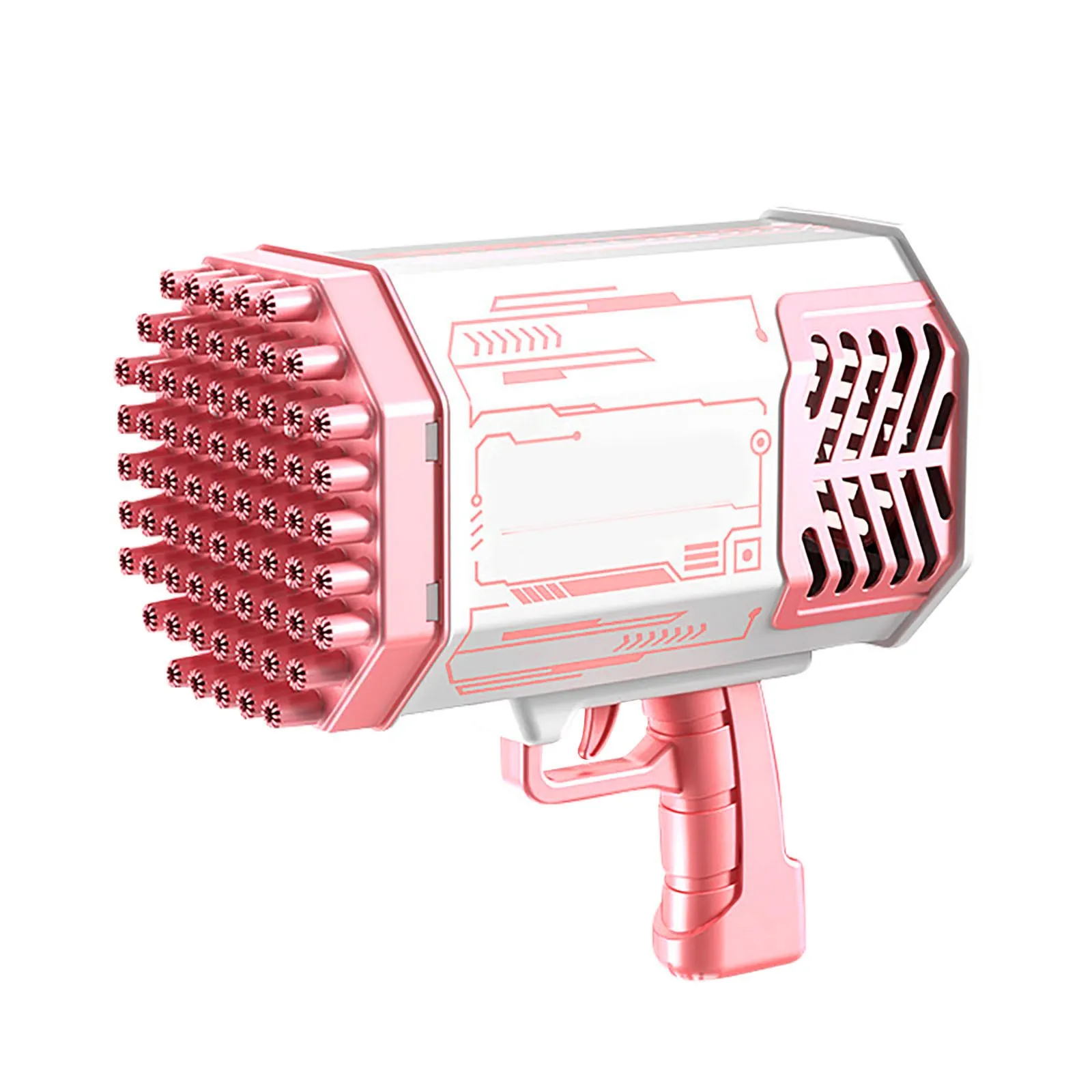 

15 Blaster 12er Pack Upgraded Bubble Machine Bubble Machine With Light Bubble Solution 69 Holes Bubble Machine For Kids