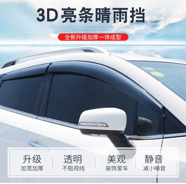 Подходит для Huatai Lusheng E70, дождевик для окна автомобиля и утолщенный встроенный дождевик для литья под давлением, аксессуары (art.: 3920d416a02ec) - 3920d416a02ec