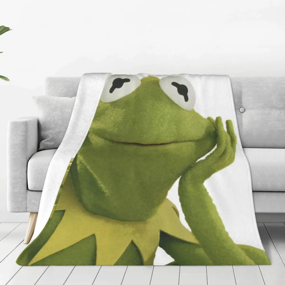 

Kermit The Frog Cartoon Flannel Fleece Blanket For Kids Teens Adults Soft Cozy Warm Fuzzy