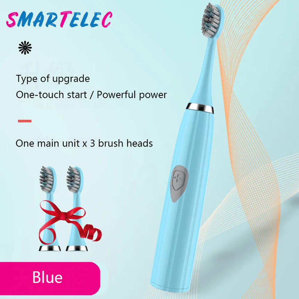 

Ultrasonic Sonic Electric Toothbrush USB Charge Rechargeable Tooth Brushes Washable Electronic Whitening Waterproof Teeth Brush