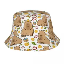 Teen Bob Hat Capybara Yuzu Onzen Bath 봄 모자 UV 보호 캠핑 낚시 모자 Ispoti 모자, 생일 선물