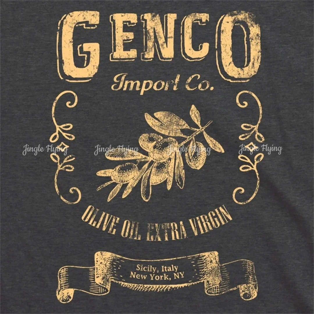 Импортная футболка Genco Olive Oil Company The Godfather Don Vito Michael Sonny Fredo Corleone Mafia Mob Gangster 5 семейная