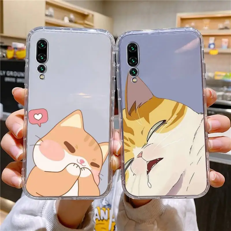 

Cartoon Cat Phone Case For Xiaomi 11 Redmi Note 11pro5G 8T 12S K30 10T Pro Ultra K40pro Transparent Case