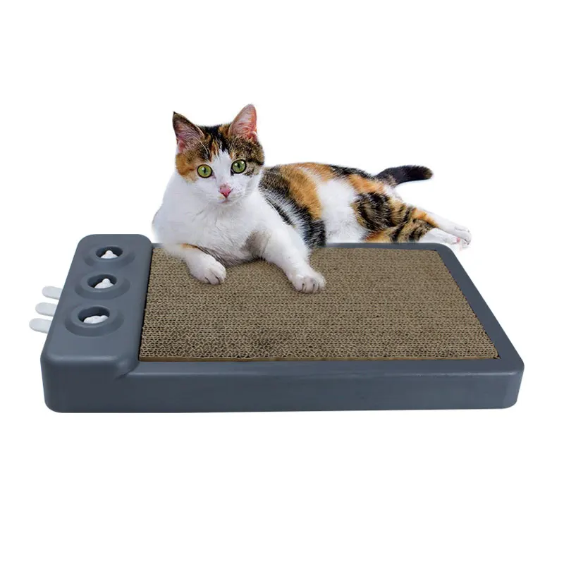 

Cat Scratcher Toy Corrugated Cat Scratch Board Pad Grinding Nails Interactive Cat Toy Large Size Cardboard Protecting Furniture