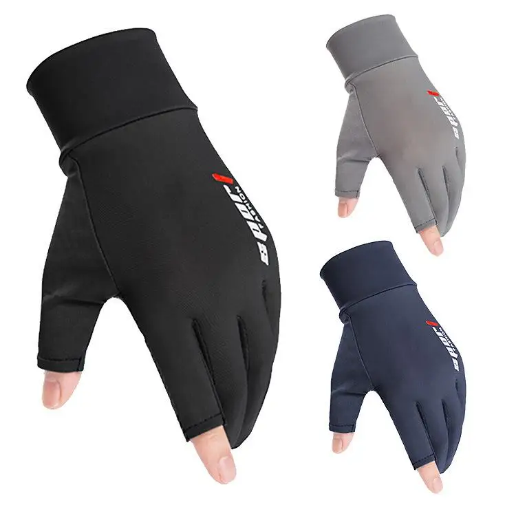 Ice Silk Non-Slip Gloves Breathable Outdoor Sports Driving Riding Touch Screen Motorcycle Gloves Thin Anti-UV Protection ice silk non slip motorcycle racing gloves breathable outdoor sports riding touch screen gloves thin anti uv protective gear