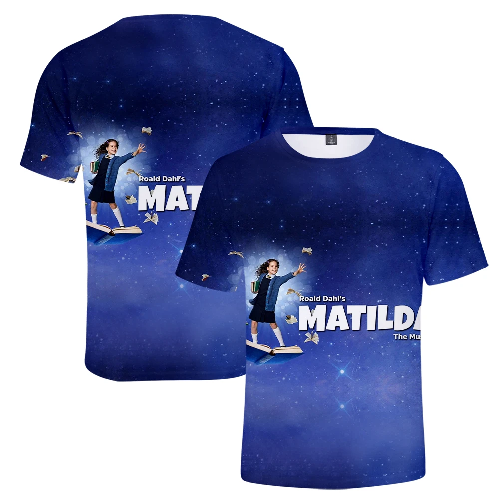 

Roald Dahl's Matilda the Musical Movie Tshirt Unisex Crewneck Short Sleeve Tee Women Men's Tshirt 3D Clothes