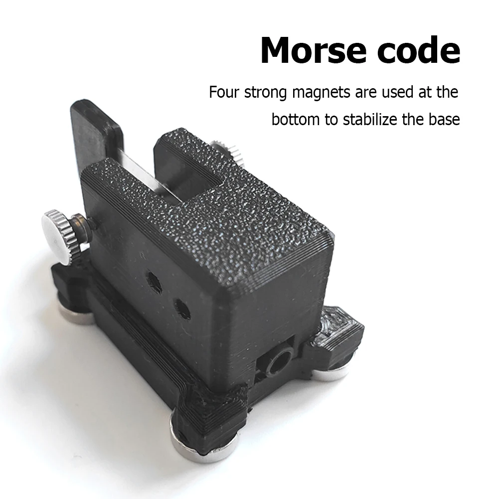 

Одиночный лопастной ключ Morse, сильный магнитный одиночный пропеллер, автоматический ключ, поглощение кода Morse, стабильная база для радиоакс...