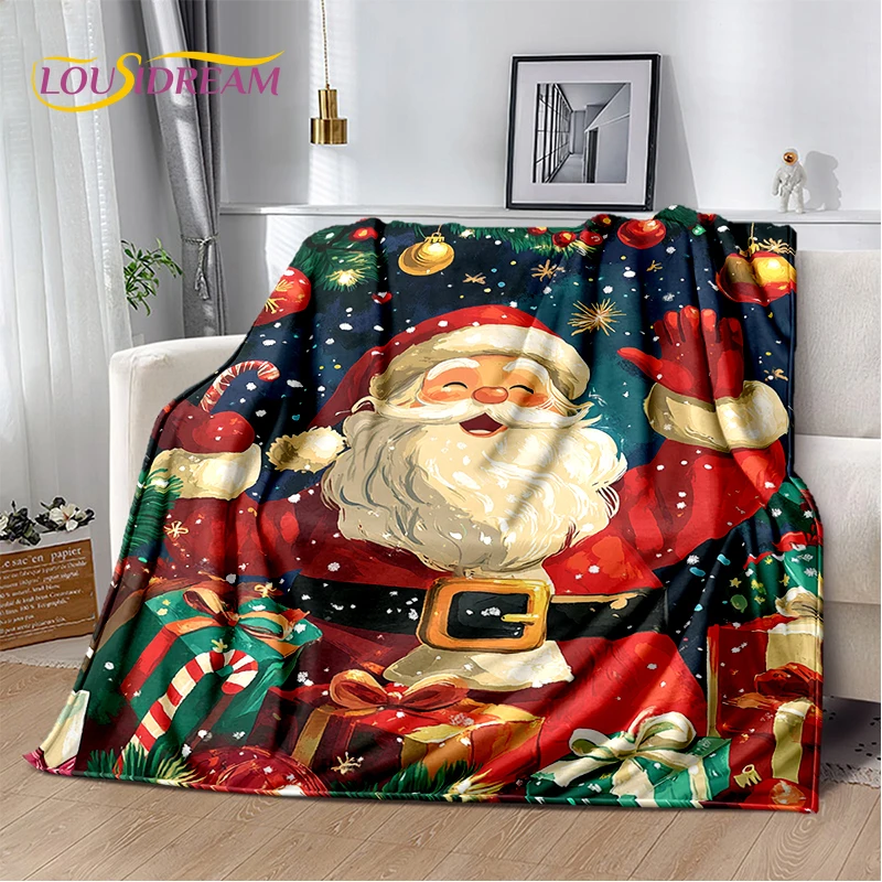 Плюшевое одеяло в виде Санта-Клауса