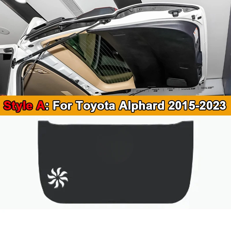 

Для Toyota Alphard Vellfire 2015-2024 2025, задний багажник автомобиля, задняя дверь, противоударный защитный коврик, кожаная декоративная накладка, аксессуары