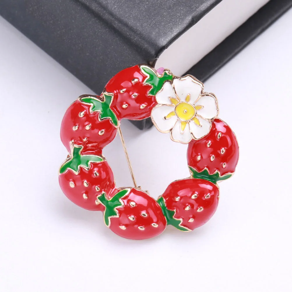 Fashionista Hats Women Fruit Brooch Vegetable Clothing Badge Clothes Costume Hats Alloy Backpack Miss