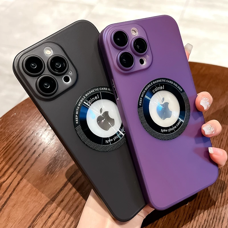 

Luxury Magsafe Wireless Charge Phone Case For iPhone 14 13 12 11 Pro Max Plus Transparent Magnetic Matte Bumper Cases Cover