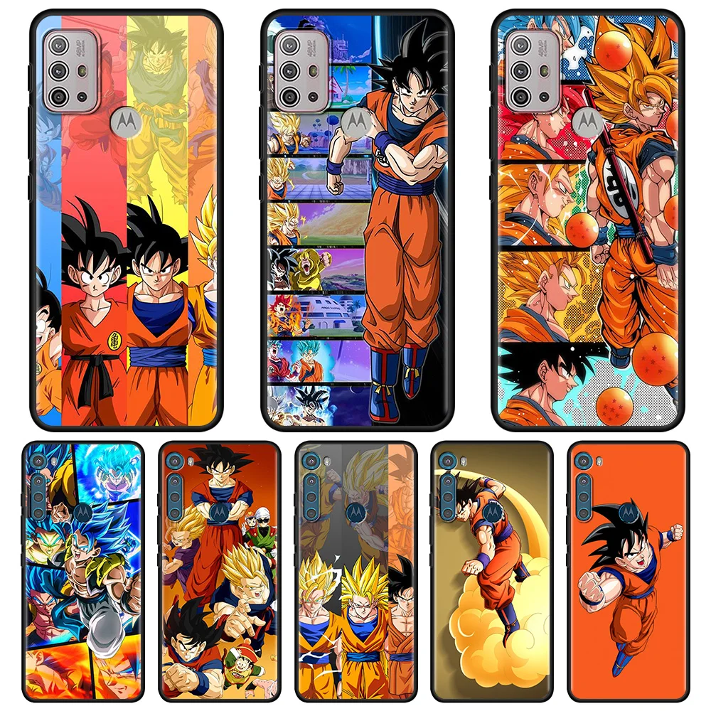 Чехол для Samsung A50 A70 Oppo Realme 8 pro c21 Motorola g8 plus one fusion Nokia g10 5 4 Dragon Ball Son Goku Gohan |
