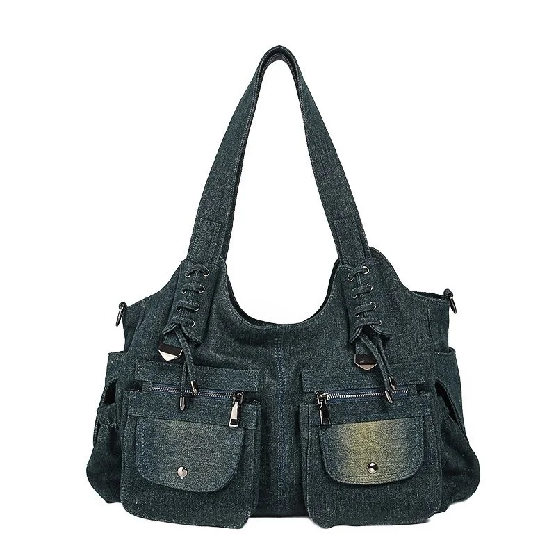 

Женские сумочки, трендовые роскошные дизайнерские сумки из денима Y2K, винтажные сумки на плечо для спортивной сумки, женские сумки-мессенджеры, 2023