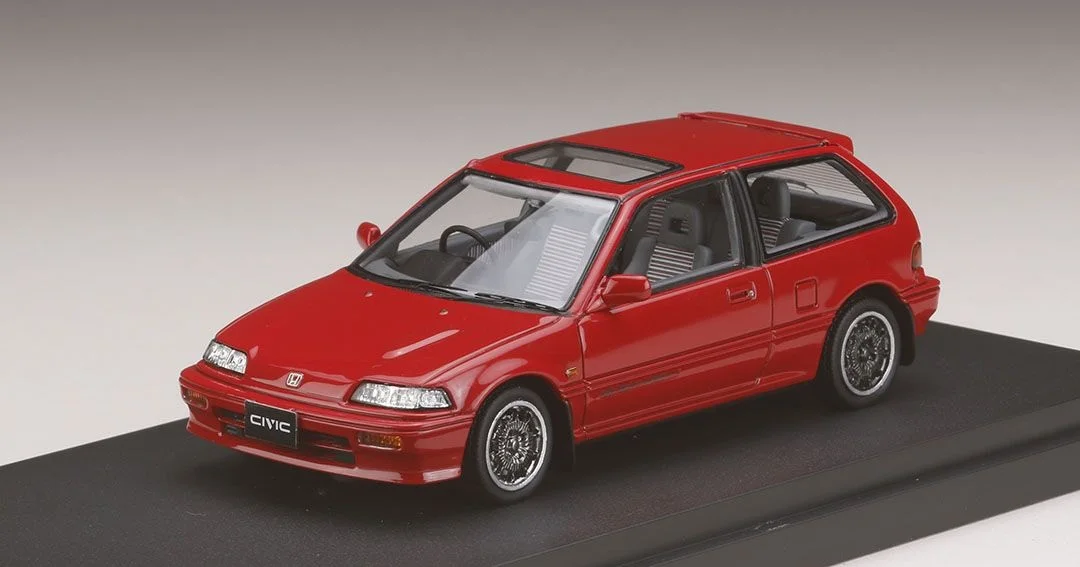 

MARK43 1 43 Honda Civic Mugen Si EF3 CF-48 Unlimited Red Sports Car Model