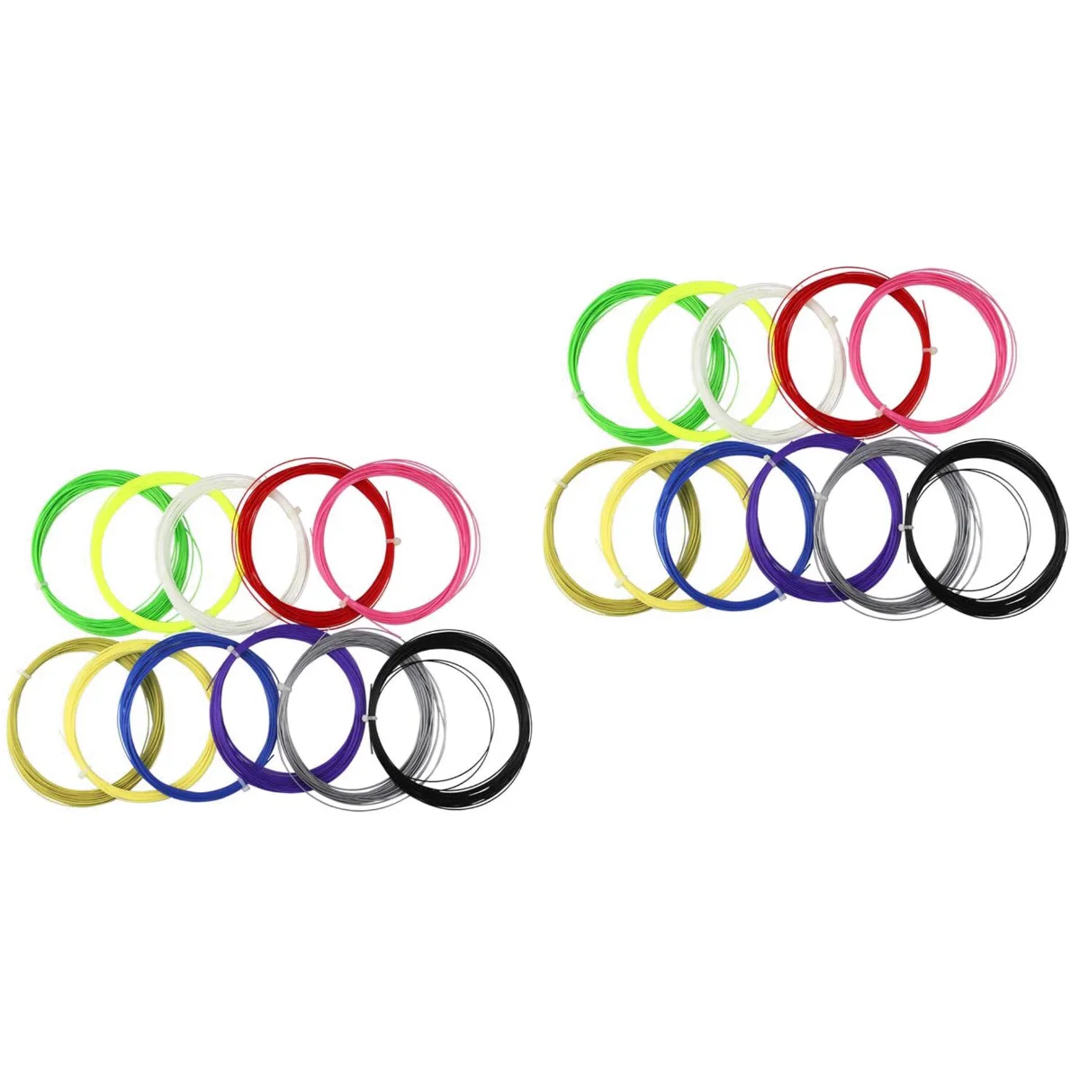 

20 pcs Badminton String Shuttlecock Net Replacement Tennis Racket Wire String Tennis Racket String Badminton Line