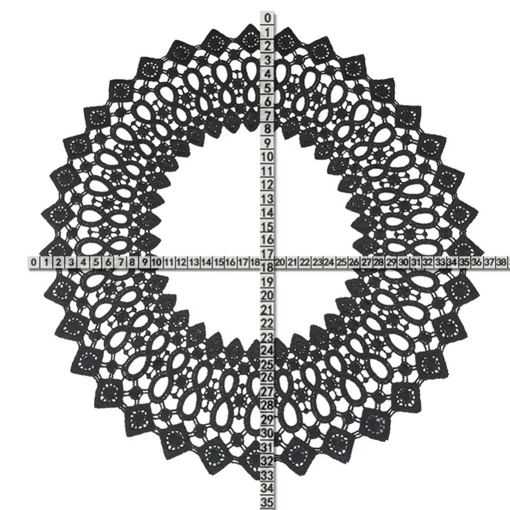 Молочный шелк полый DIY Вышивка шейный воротник одежда швейная аппликация Декор