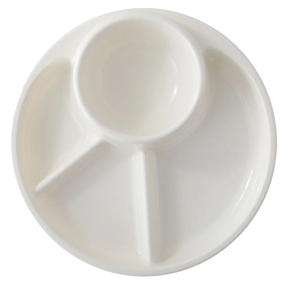 

Divided Plate Plates Serving Traydishdinner Compartment Trays Dessert Fruit Breakfast Salad Portion Dishes Appetizer