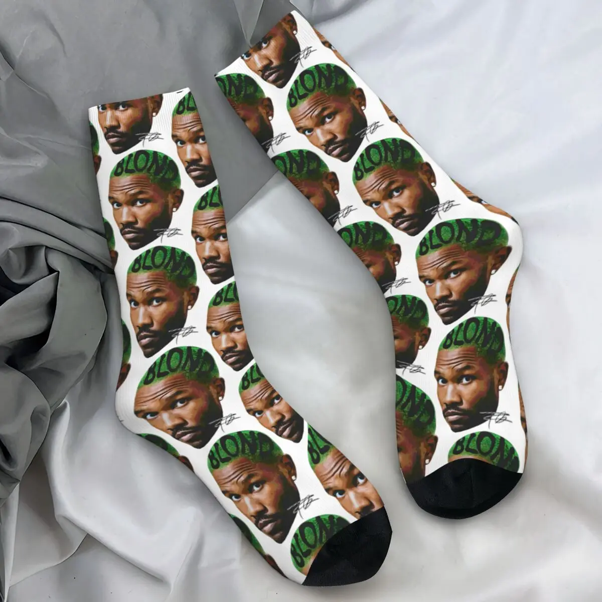 Забавные тематические носки с изображением головы Франка О-Океана чулки для