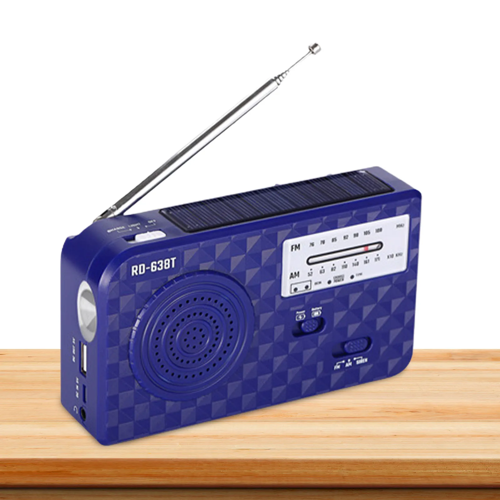 

Emergency Weather Radio With AM/FM SOS Survival Portable Radio Survival Portable Radio With LED Flashlight Battery Operated SOS