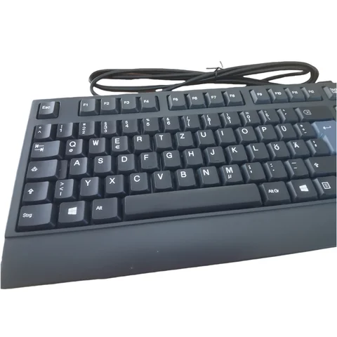 Проводная мембранная клавиатура Lenovo kuf1256 с датчиком отпечатков пальцев, немецкая раскладка