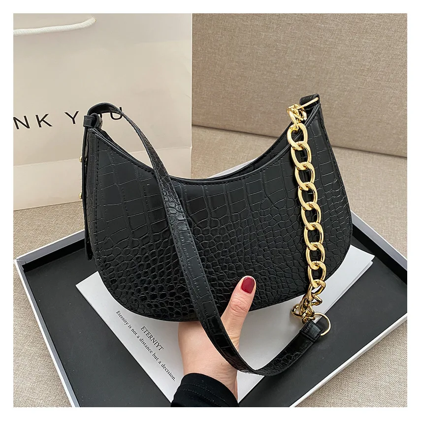 

Luxury Trend Leisure Women Crossbody Shoulder Bags PU Leather Underarm Bag 2022 Fashion Elegant Handbag Zipper Small Square Bag
