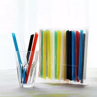 100pcsbag straws colorful bubble tea milk drinking straws 21cm disposable big wide boba tea smoothie straw bar party supplies