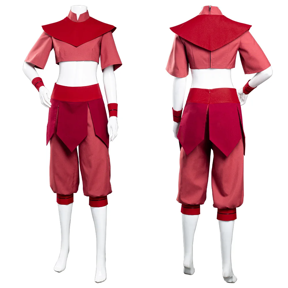 

Avatar The Last Airbender Ty Lee Cosplay Costume Top Pants Outfits Halloween Carnival Suit