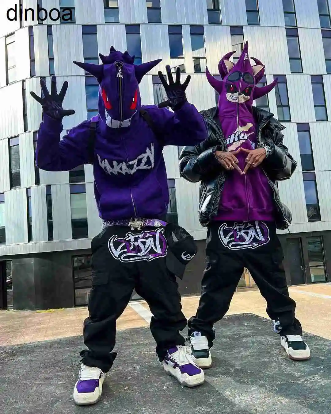 

Брюки-карго Y2k мужские и женские, модные уличные свободные прямые повседневные брюки с различной яркостью, с кнопками управления доступом