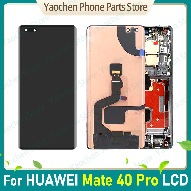 

Original For Huawei Mate 40 Pro LCD Display Screen With Frame 6.76" Mate40 Pro 5G NOH-NX9 NOH-AN00 Displays LCD Touch Screen