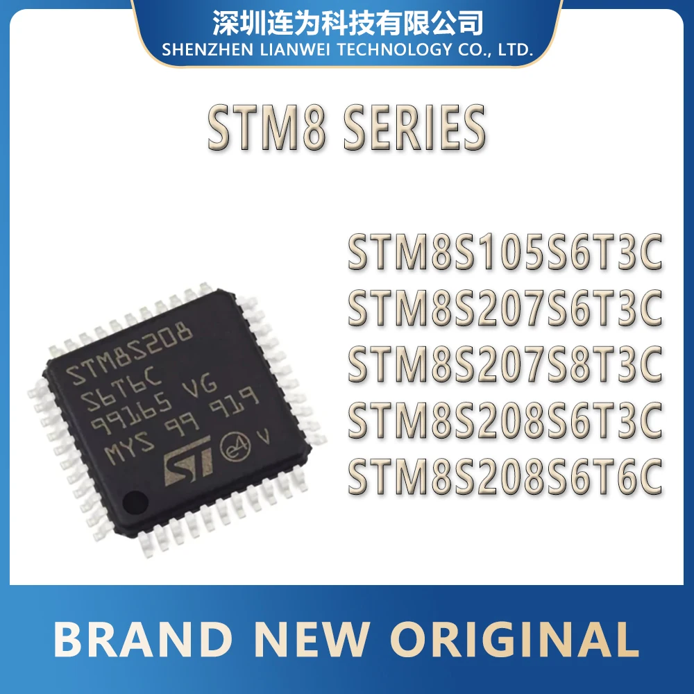 

STM8S105S6T3C STM8S207S6T3C STM8S207S8T3C STM8S208S6T3C STM8S208S6T6C STM8S105 STM8S207 STM8S208 STM IC MCU Chip