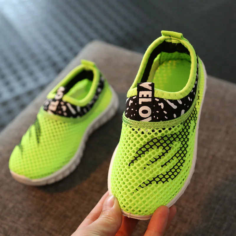 

Детская спортивная обувь, легкая детская обувь для девочек и мальчиков, дышащие сетчатые Детские кроссовки Size21-38