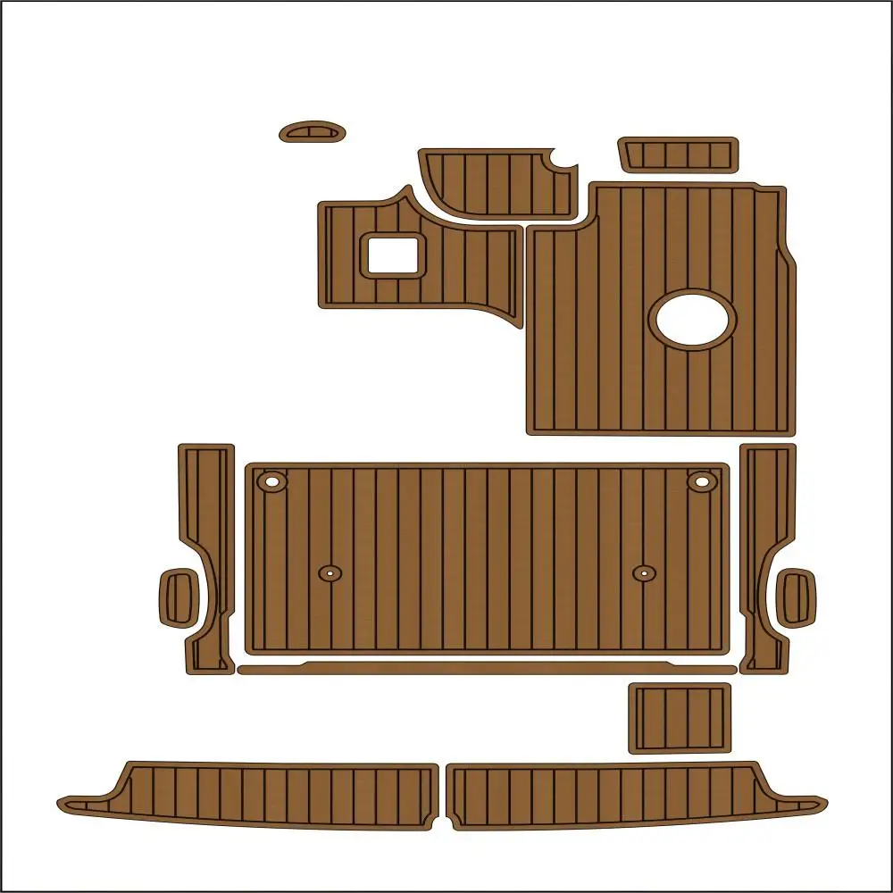 

Quality 1999 Bayliner 2855 Swim Platform Cockpit Boat EVA Foam Teak Deck Floor Pad Mat