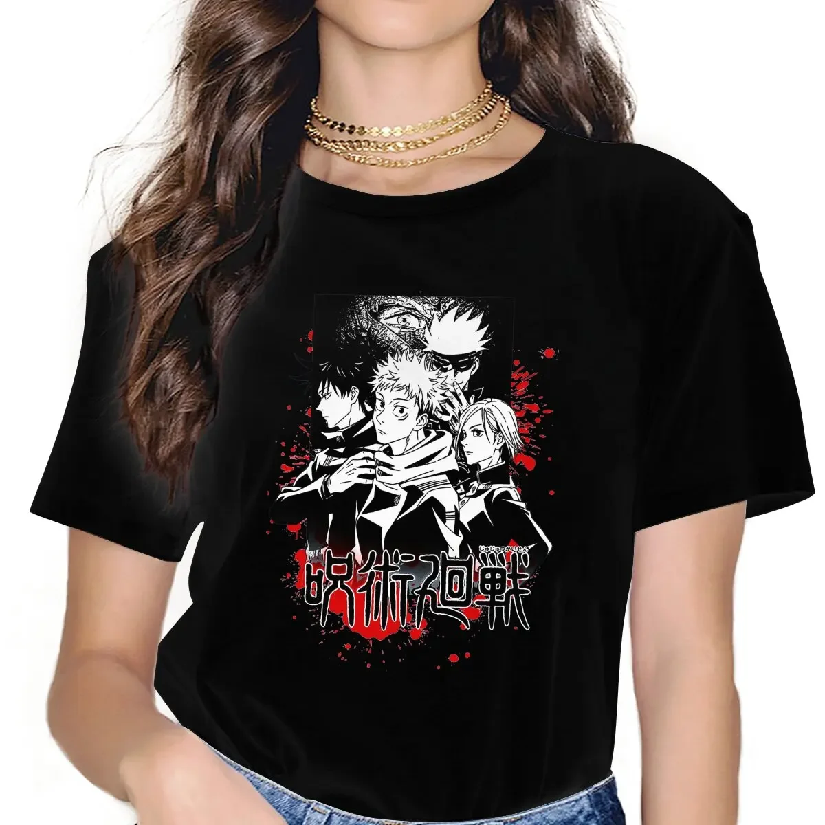 Футболка с коротким рукавом в стиле Харадзюку