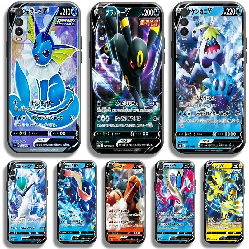 

Anime Pokemon Cards For Xiaomi Redmi 9T Phone Case Carcasa Back Coque Black Funda Silicone Cover