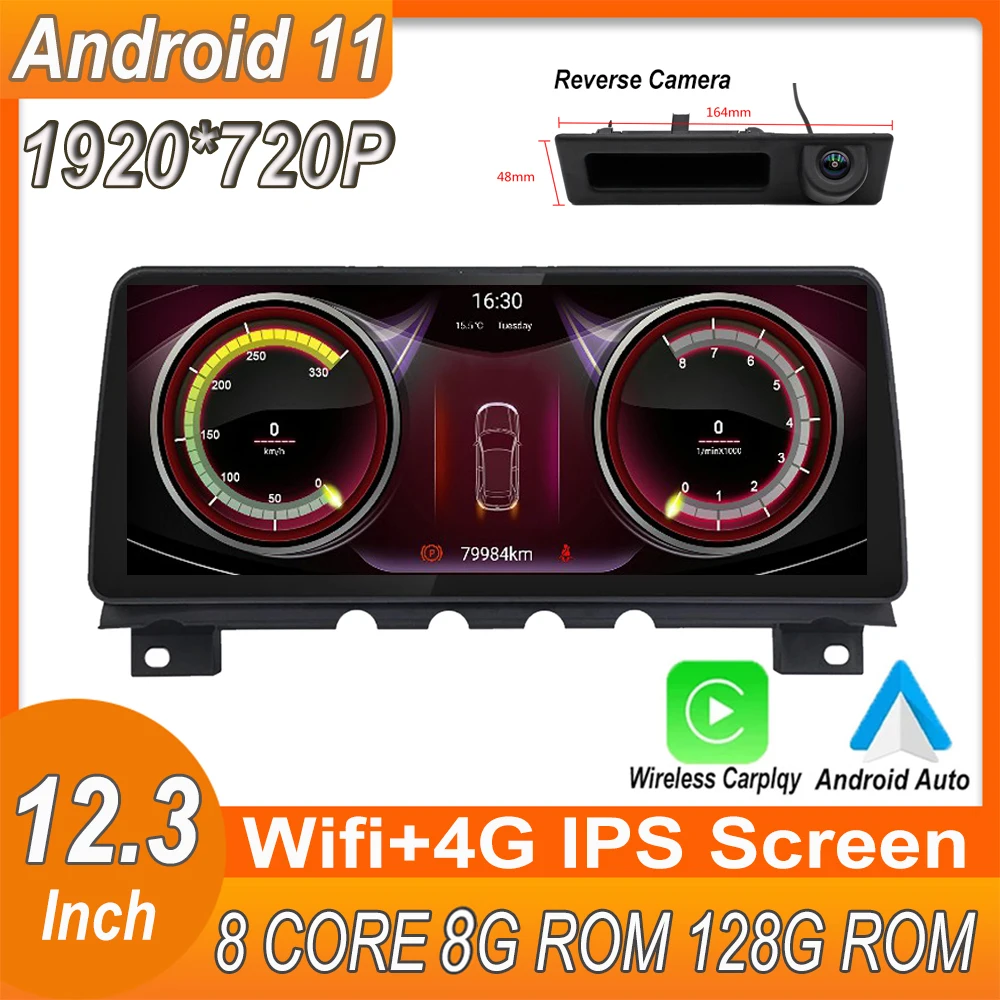 Автомобильный мультимедийный плеер на Android 11 с сенсорным IPS экраном GPS для BMW 7 series