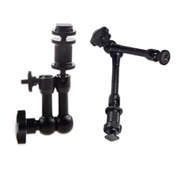 2 pcs articulating magic friction arm for hot shoe mounts to work with led panel dslr monitor mic 7arm black 1 pcs 7 inch
