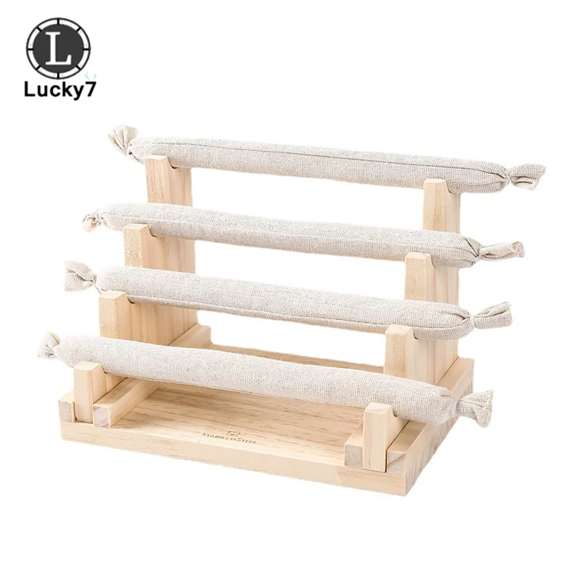 

Detachable Ring Jewelry Display Stand Vertical Display Jewelry Stand Ring Display Props Wooden Holder Jewelry Storage Organizer
