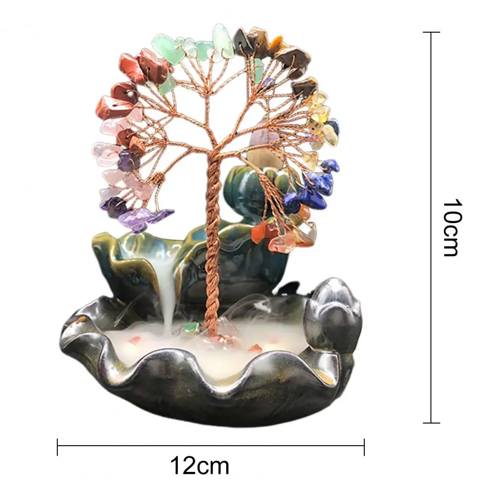12*10 см водопад курильница из искусственного хрусталя камень счастливое дерево