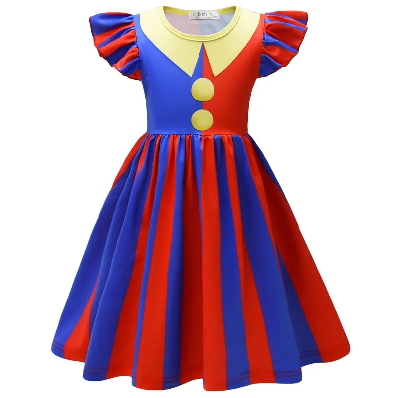 Новый удивительный цифровой Единорог Понни детский косплей костюм летнее платье