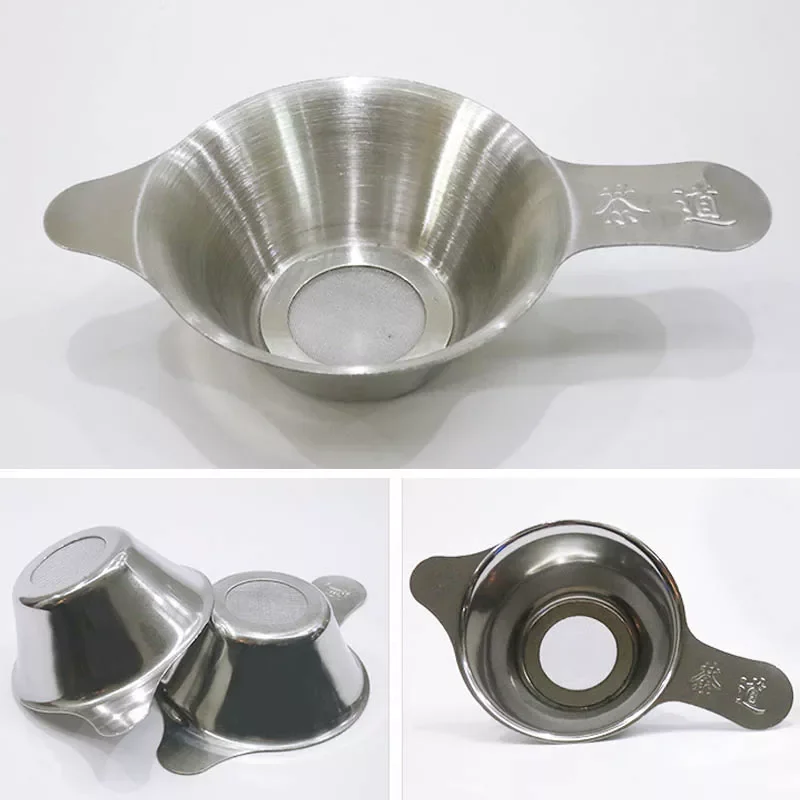 

2023NEW Reusable Stainless Steel Tea Filter Fine Mesh Tea Infuser Leaf Funnel Tea Strainer Accessories