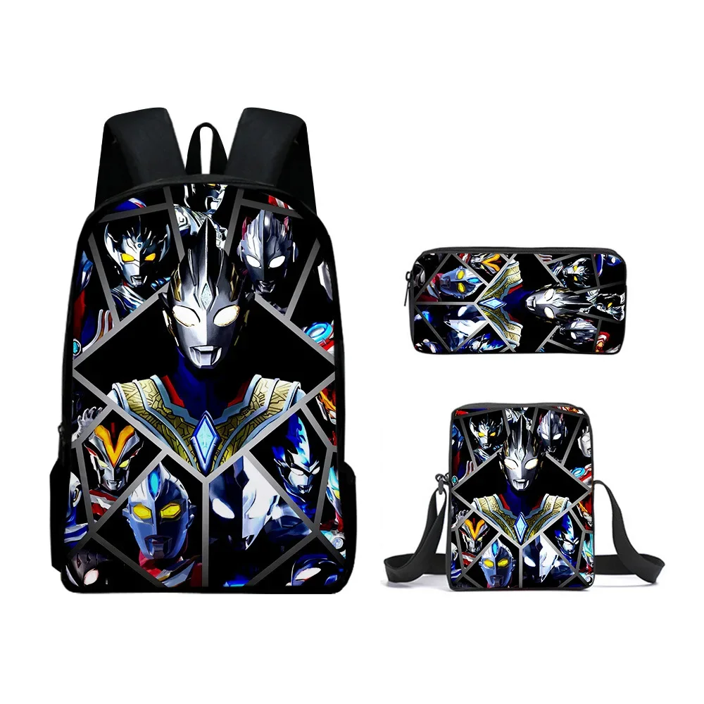 

2023 New 3D Fashion Trend Altman School Bag Student Backpack Shoulder Bag + Satchel Bag + Pencil Backpack Three-piece Set