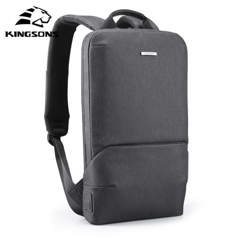 Kingsons мужской рюкзак деловая дорожная сумка с USB-зарядкой Type-C 15,6-дюймовый рюкзак для ноутбука модная школьная сумка для мальчиков-подростков