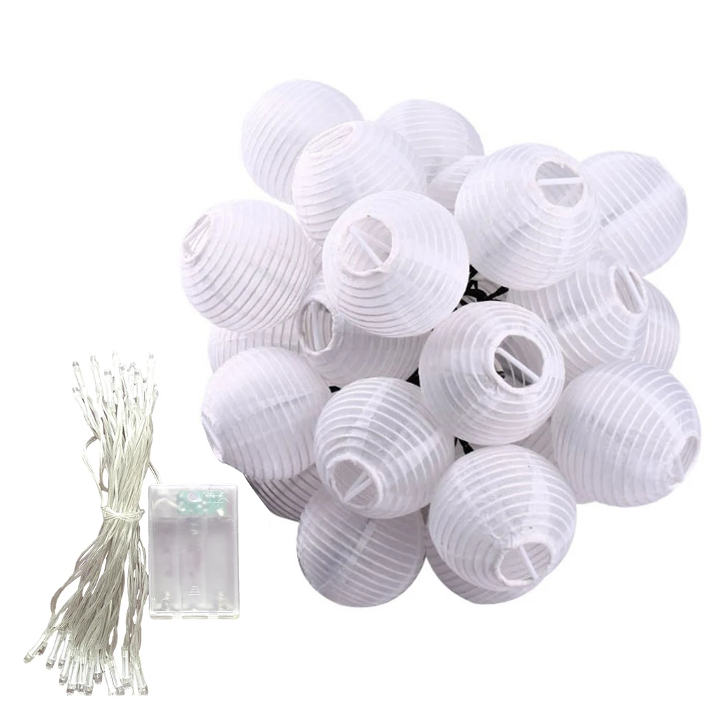 

Lantern Lights String Chain 20 LEDs Waterproof Garden Yard Outdoor Party Decoration Lamps