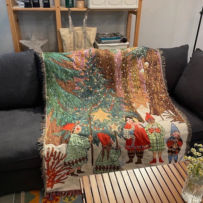 Рождественское декоративное одеяло