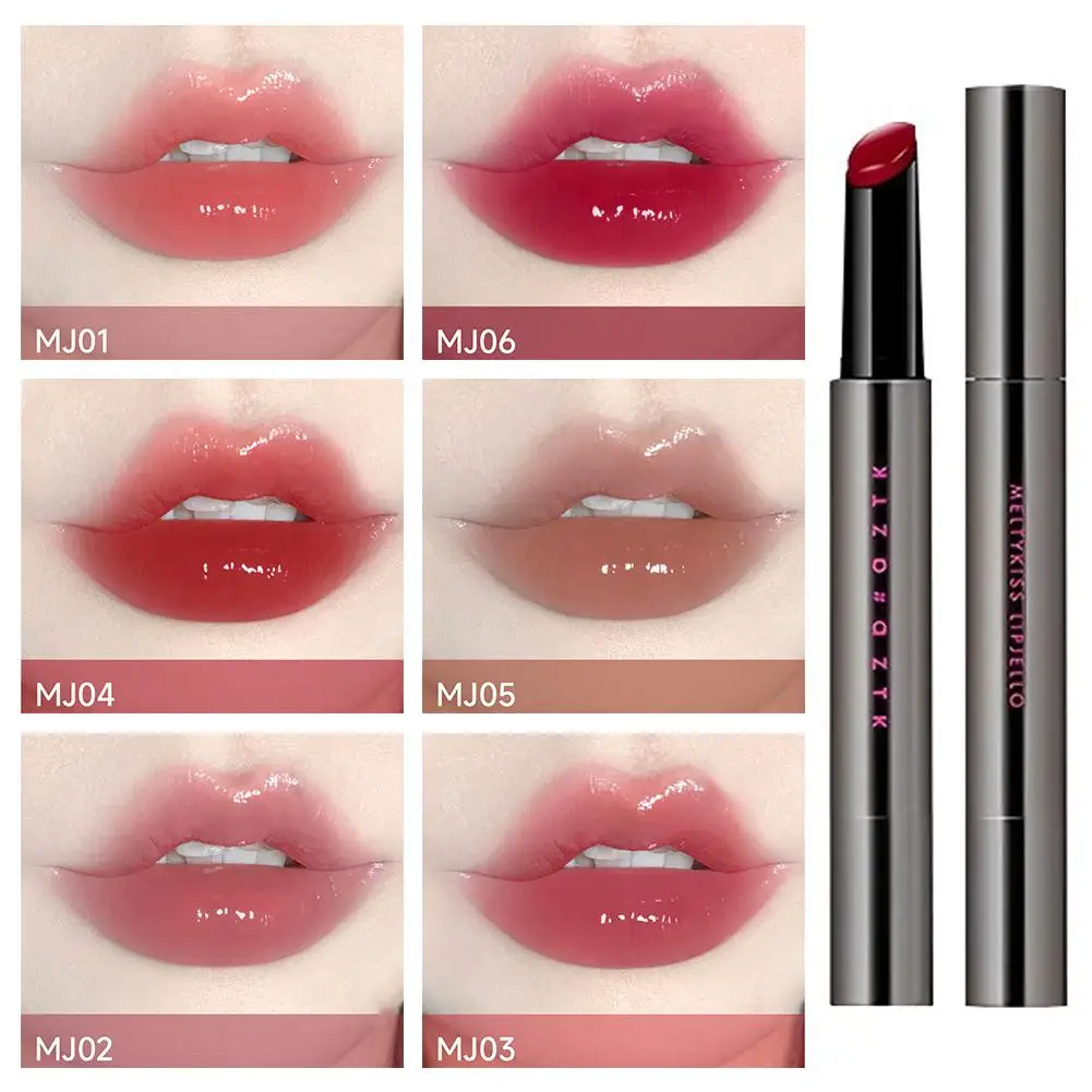 Aztk Mirror Jelly Lipstick Bubble Lip Gloss Длительный водонепроницаемый сексуальный блеск для губ