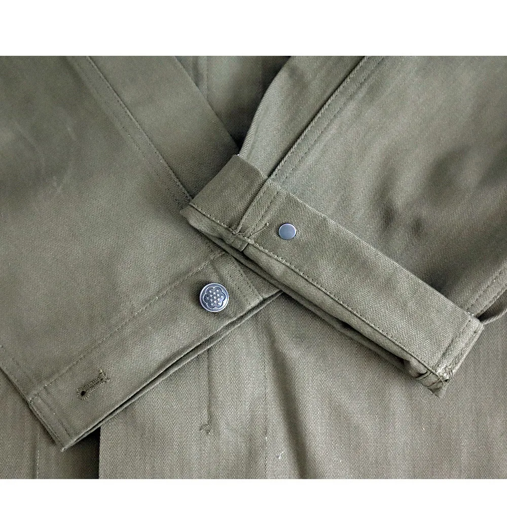 US Army  HBT Jacket Replica WW2  Land Force Coat Running Shirt For Men Training Uniform Outdoor Blouse Windbreaker