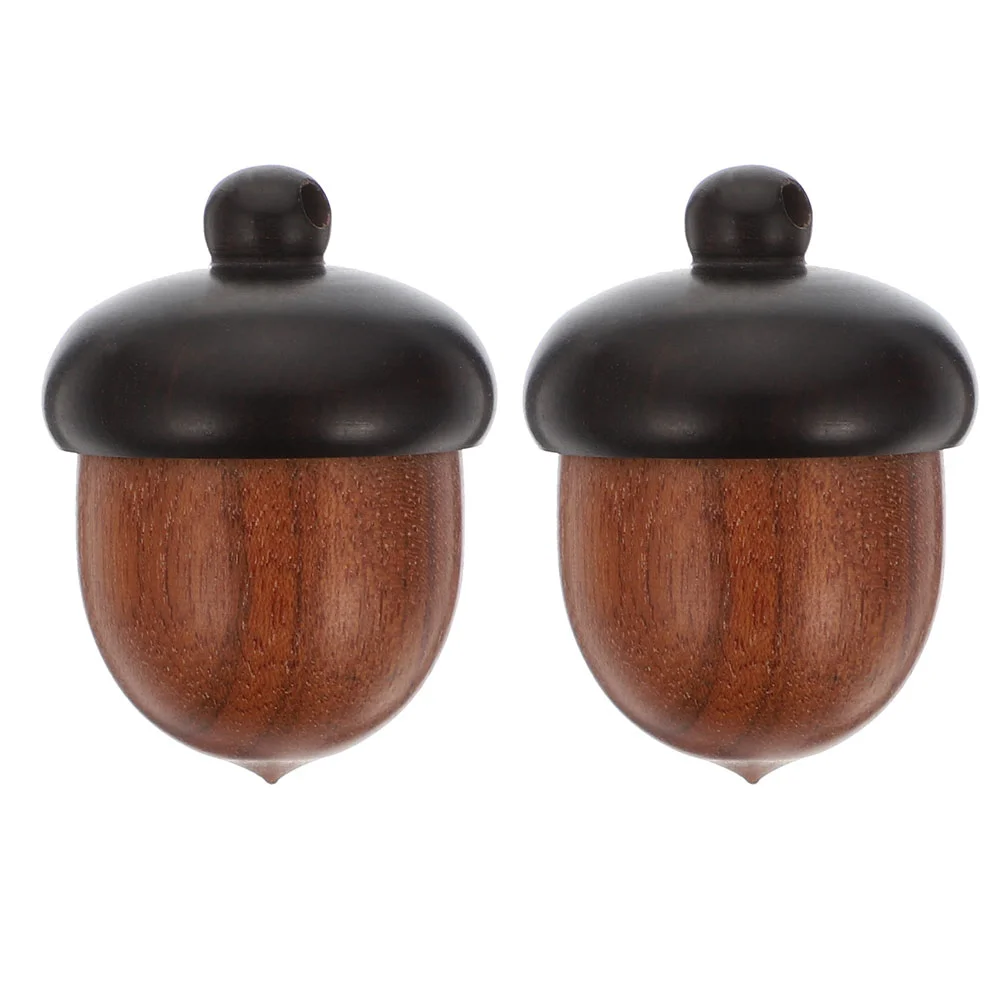 

Acorn Necklace Pendant Wooden Ornament Decor Decorative Charm Delicate Acorns Mini Charmsdecoration Wood Artificial Hanging Fake