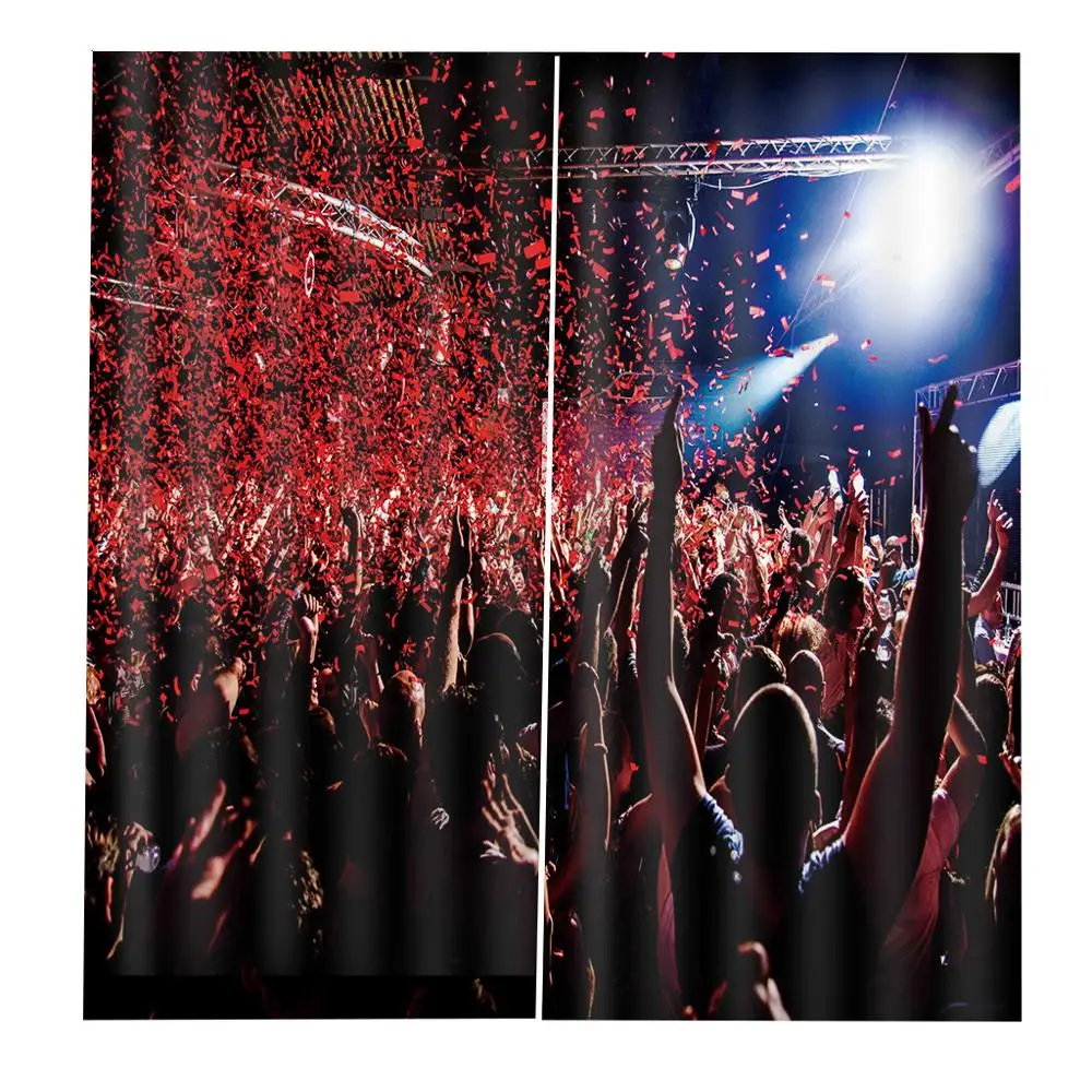 Гостиная Спальня Офис Отель Домашние танцевальные шторы для клуба Набор из